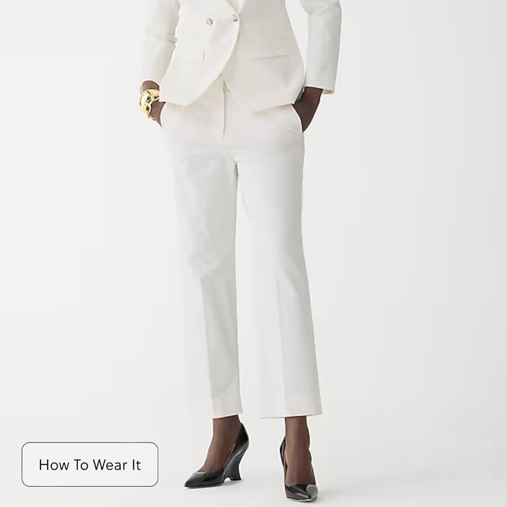 JCREW white Kallie Pants
